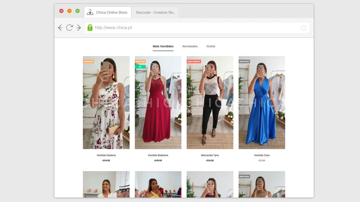 Chica — projeto da Barcode Creative Studio