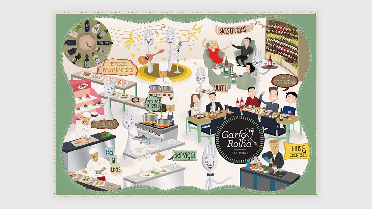 Garfo & Rolha — projeto da Barcode Creative Studio